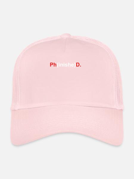Phinished Doctor 2022 Thèse de doctorat - Casquette trucker  - rose pâle - Devant
