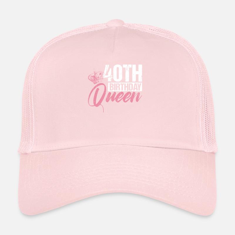 40e anniversaire Reine Mme Crown Pink Gift Casquette trucker 