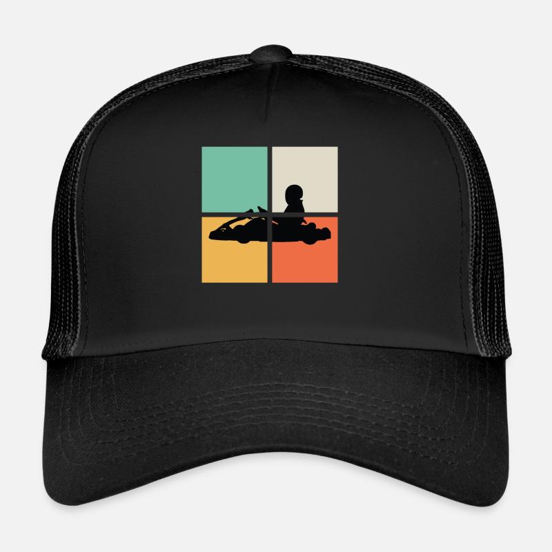 HIPSTER GO-CART - Trucker Cap - Schwarz/Schwarz