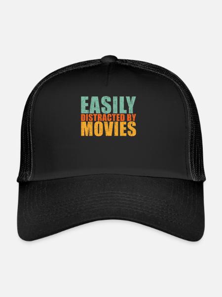 Fan de cinéma - Casquette trucker  - noir/noir - Devant