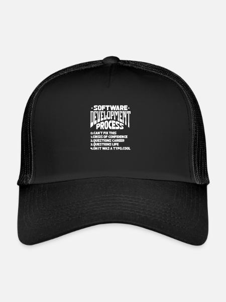 Software Developer Programmer Software - Trucker Cap - black/black - Front