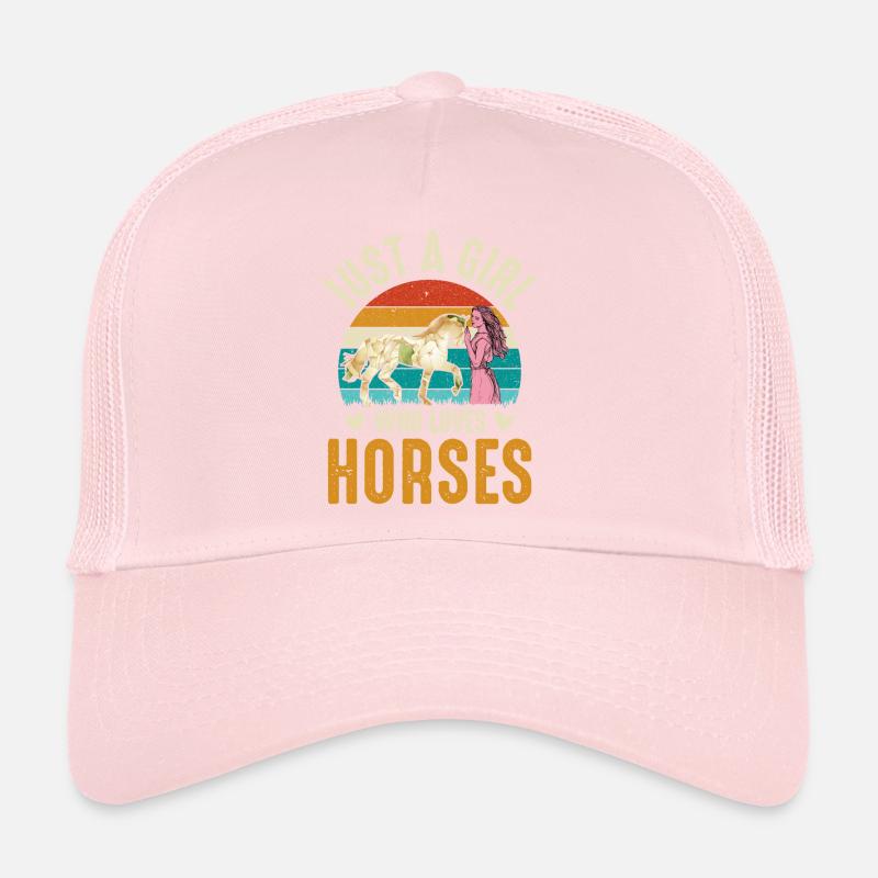 Nur ein Mädchen, das Pferde liebt Trucker Cap
