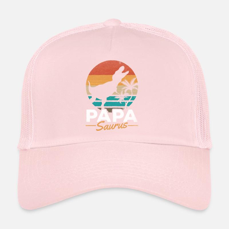 PapaSaurus Rex Daddy Dinosaur Matching Famille Casquette trucker 