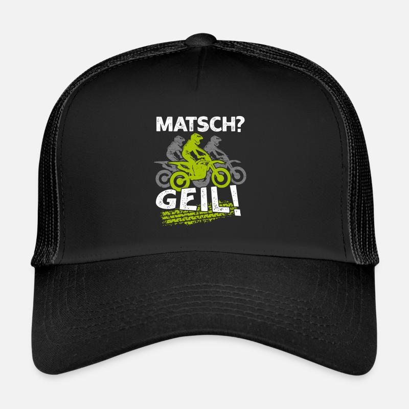 Matsch Geil Motocross Motocrossfahrer Dreckig Trucker Cap
