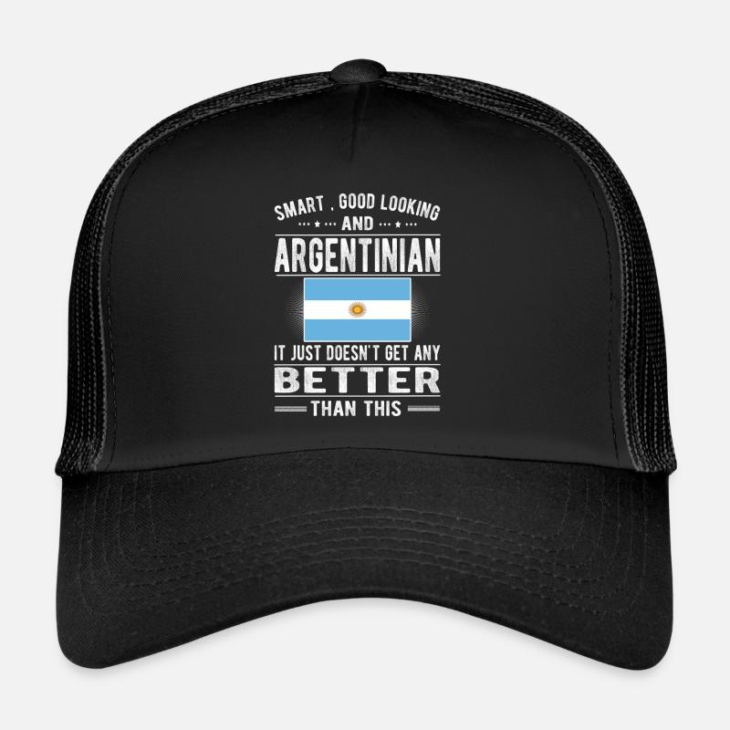 Fier Argentin né en Argentine Drapeau Casquette trucker 