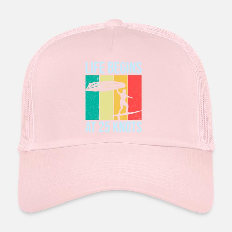 Wing Foil Life begins at 25 Knots Wing Surf Trucker Cap