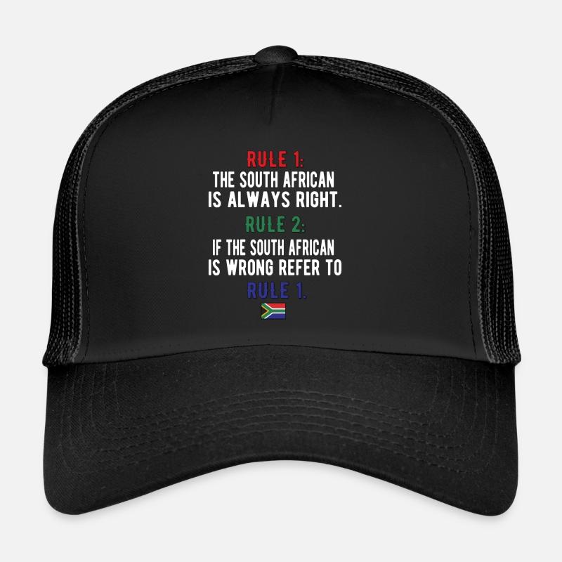 Afrique du Sud Drapeau Afrique du Sud Afrique du Sud Racines Casquette trucker 