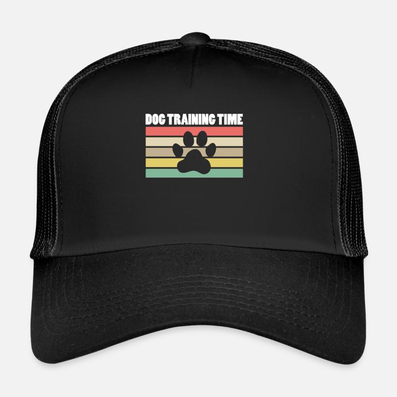 Dog Training Time Geschenk Hundetrainer - Trucker Cap - Schwarz/Schwarz