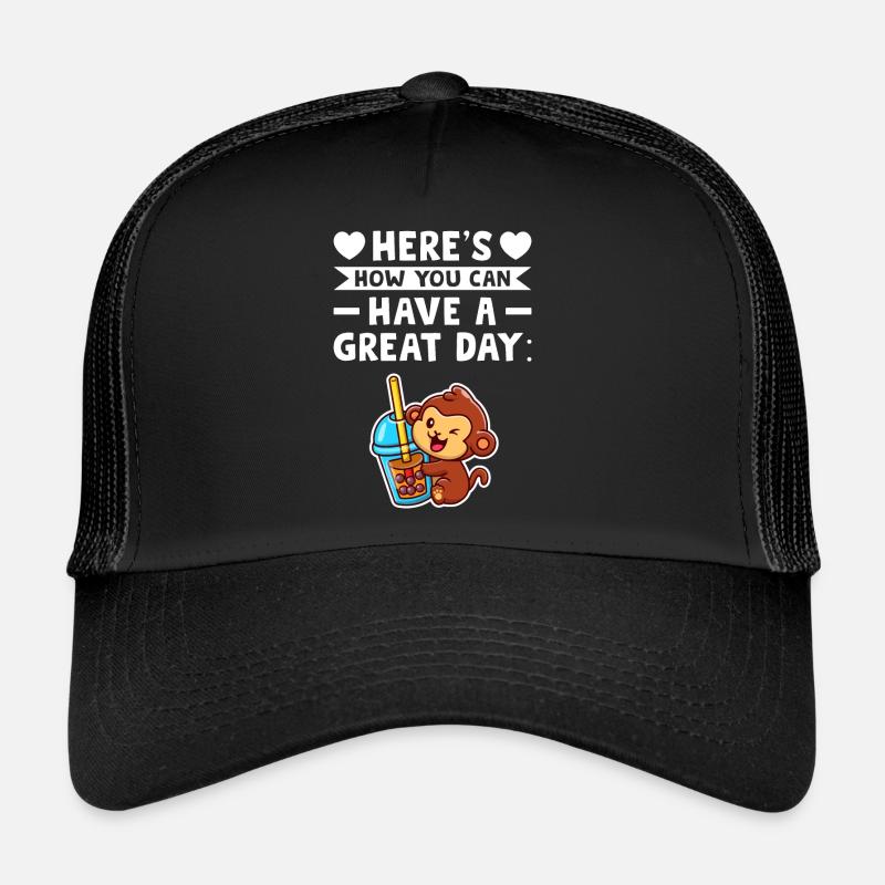 Bubble Tea Bubble Tea Fan Articles Bubble Casquette trucker 