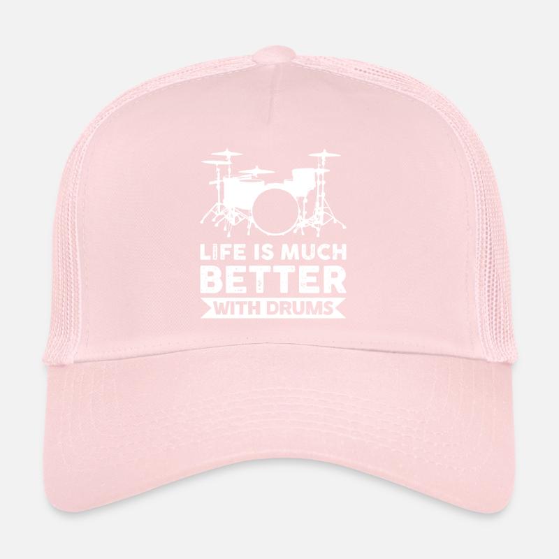 Drums Drummers play drums Trucker Cap