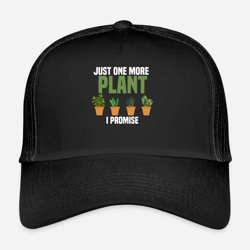 Pflanzen, Gartenarbeit, Pflanzen - Trucker Cap - Schwarz/Schwarz