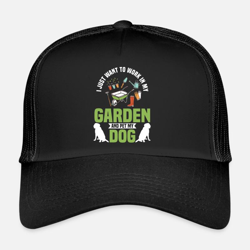 Pflanzen, Gartenarbeit, Pflanzen - Trucker Cap - Schwarz/Schwarz