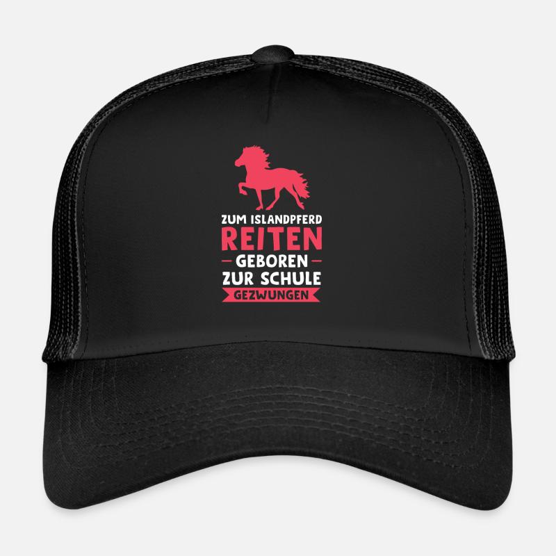 Reiten Pferde Isländer Geschenk Trucker Cap