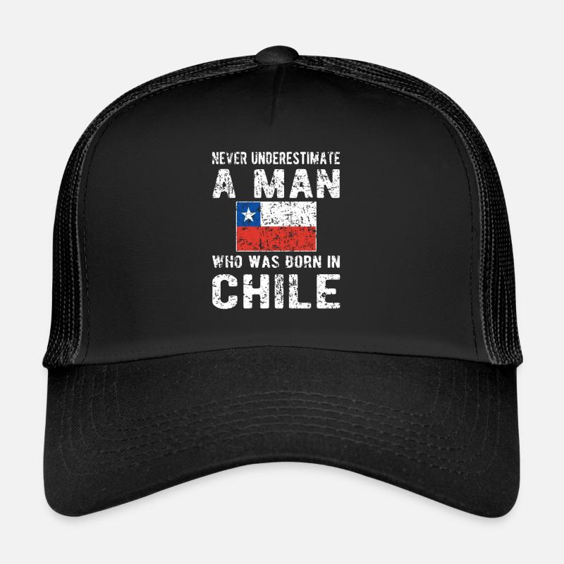 Stolzer Chilene Chile Herkunft Chilenische Flagge Trucker Cap