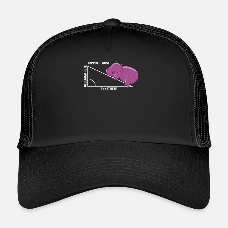 Lustiges Mathe Wortspiel Hippothenuse Nilpferd Trucker Cap