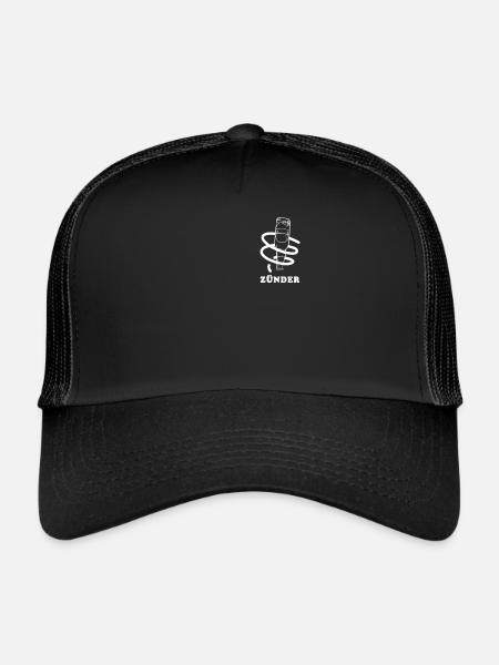 Bier Tornado Zünder - Trucker Cap - Schwarz/Schwarz