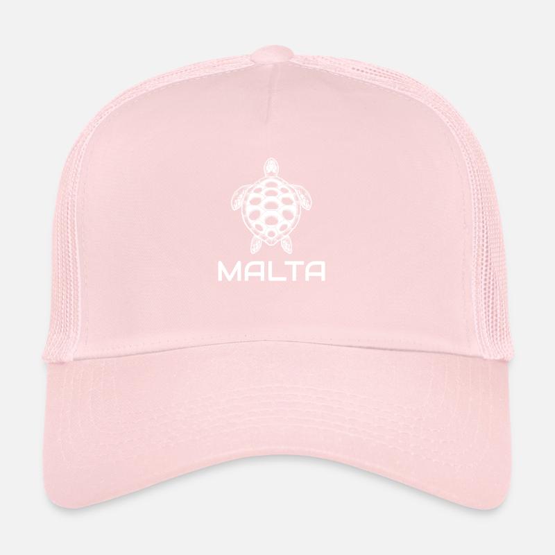 Malte Holiday Turtle Souvenir Cadeau Casquette trucker 