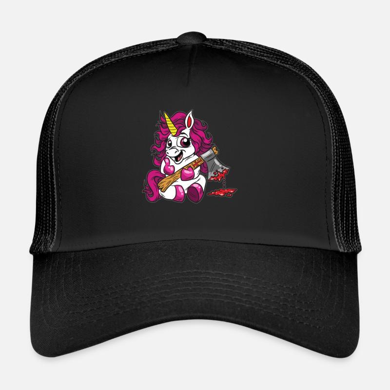 Kawaii Pastel Goth Murder Unicorn Trucker Cap