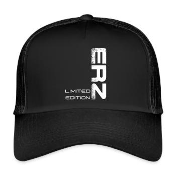 Erzgebirge ist meine Heimat - Trucker Cap - Schwarz/Schwarz - Vorne
