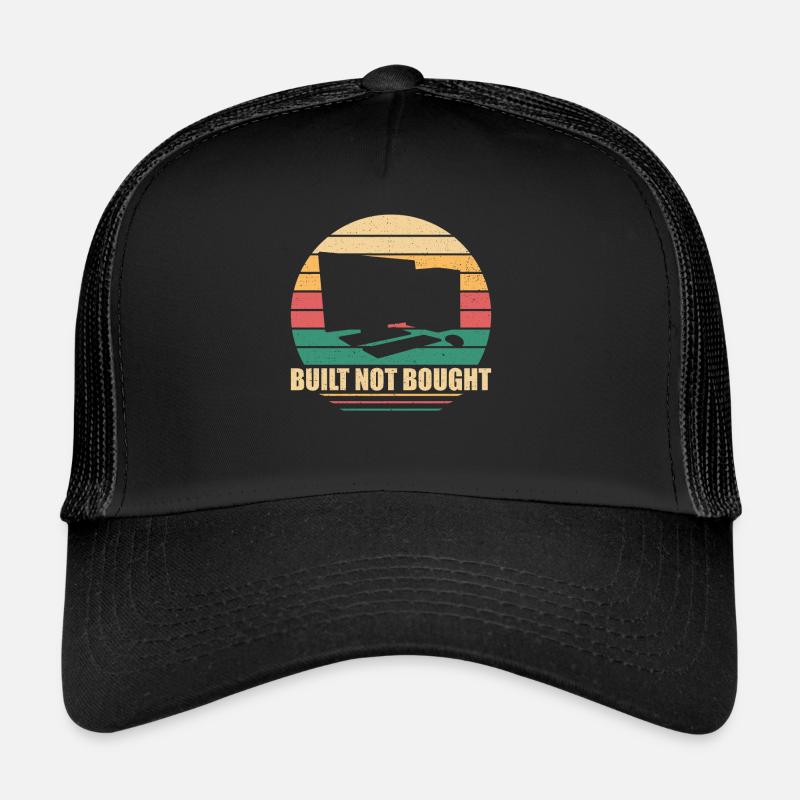 PC selber bauen - Trucker Cap - Schwarz/Schwarz