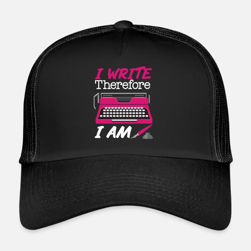 Writing Typewriter Novel Writer & Trucker Cap