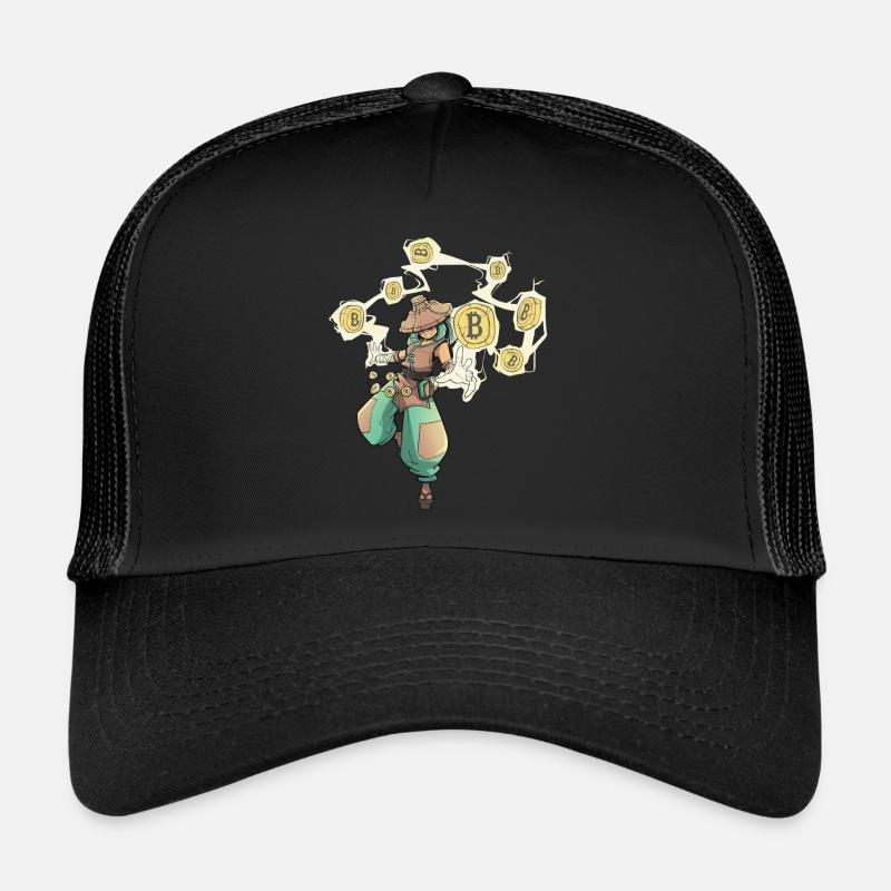 Bitcoin Magician Wizard Class RPG Jeu de rôle Casquette trucker 