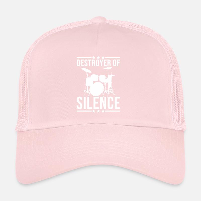 Drums Silence Destroy Trucker Cap