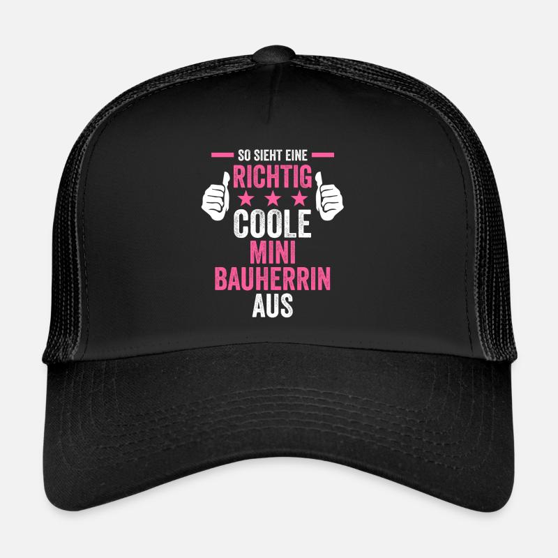 Hausbauer Baustelle Richtfest Bauherrin Junior Trucker Cap