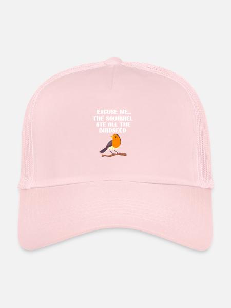 Ornithology - Trucker Cap - pale pink - Front