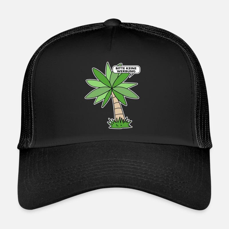 Bitte keine Werbung - Trucker Cap - Schwarz/Schwarz