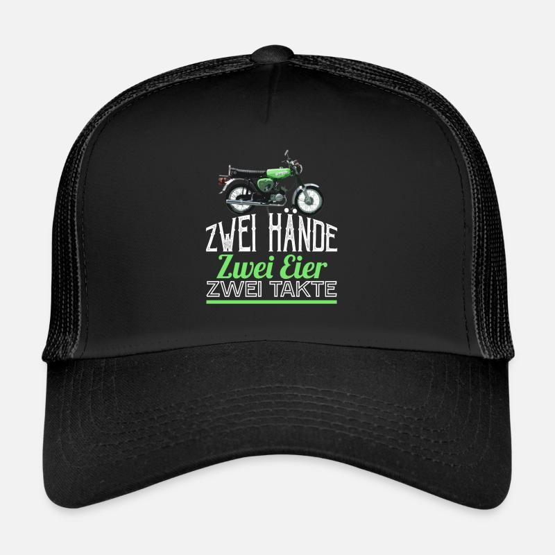Two Hands Simson-S51 T-Shirt - Trucker Cap - Schwarz/Schwarz