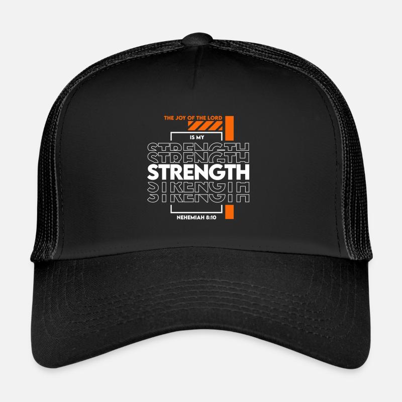 Die Freude des Herrn - Kraft - Trucker Cap - Schwarz/Schwarz