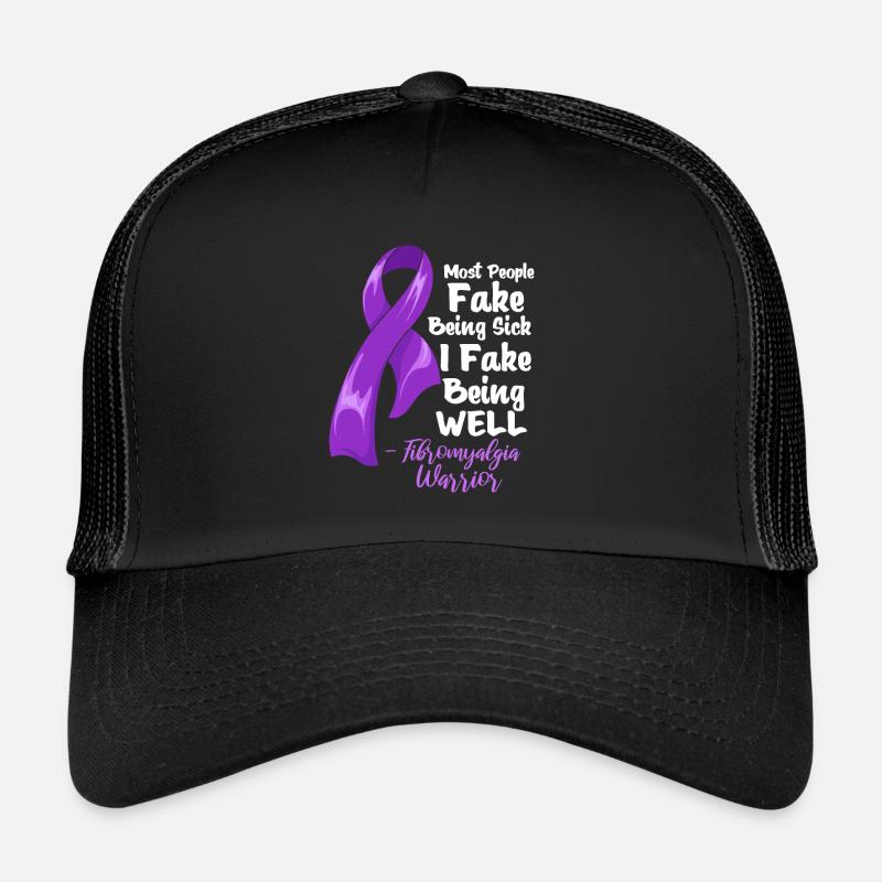 Fibromyalgia - Trucker Cap - black/black