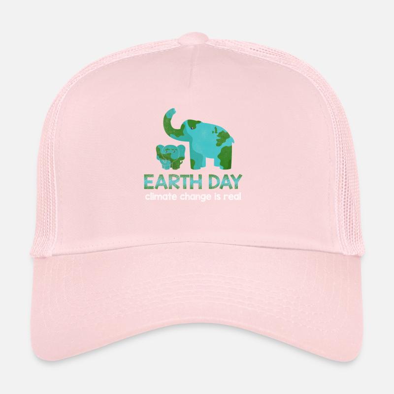 Climate Elephant Environment Hour Happy Earth Day Trucker Cap