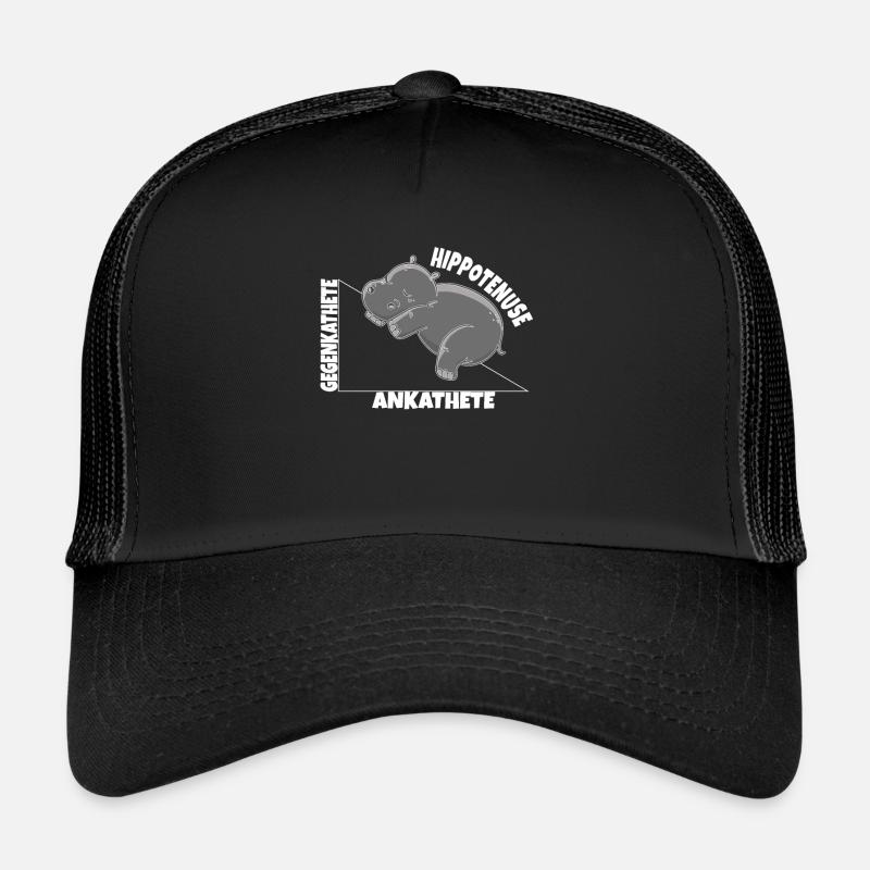 Hippo Mathe Hippotenuse Winkelfunktion Hypotenuse Trucker Cap