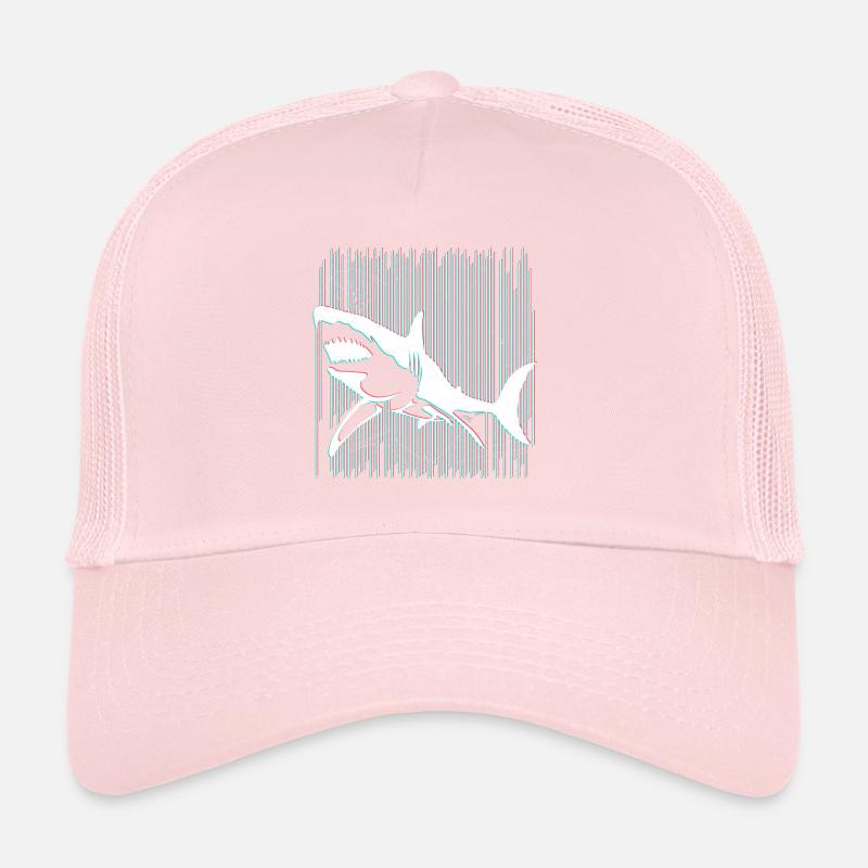 Hai weißer Hai Taucher Meeresbiologe Trucker Cap