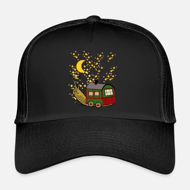 Starry Sky Travel Construction Remorque Escargot Camping Casquette trucker 