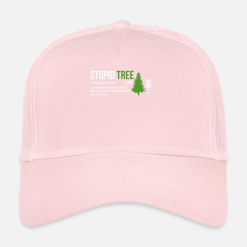 Stupid Tree Definition Geschenk Disc Golf Spieler Trucker Cap