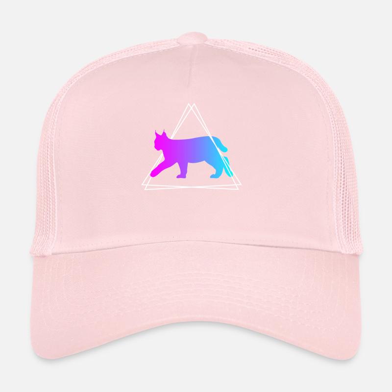Lynx Retro Forest Animals Animal Lovers Gift Trucker Cap