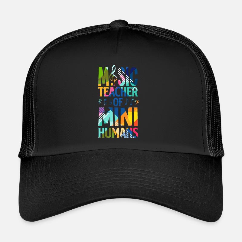 Musiklehrer Schule - Trucker Cap - Schwarz/Schwarz