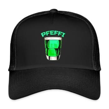 Pfeffi Crew Shot Glass - Pfeffi - Trucker Cap - black/black - Front