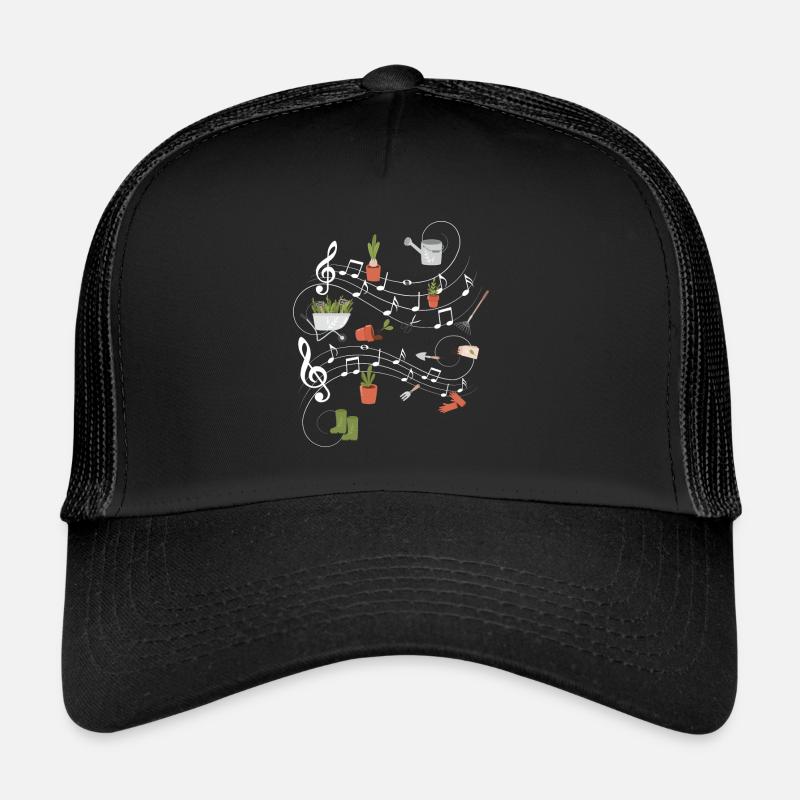 Musique Notes musicales Gardener Casquette trucker 