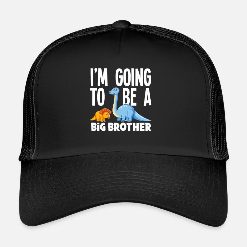 Ich Werde Ein Großer Bruder Dino Dinosaurier Trucker Cap
