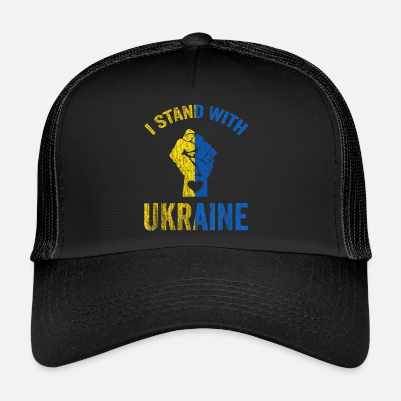 Ukraine - Trucker Cap - Schwarz/Schwarz