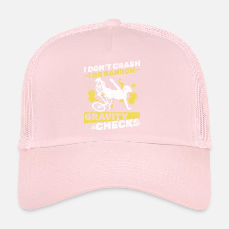 Downhill cyclistS I don't crash I do Trucker Cap