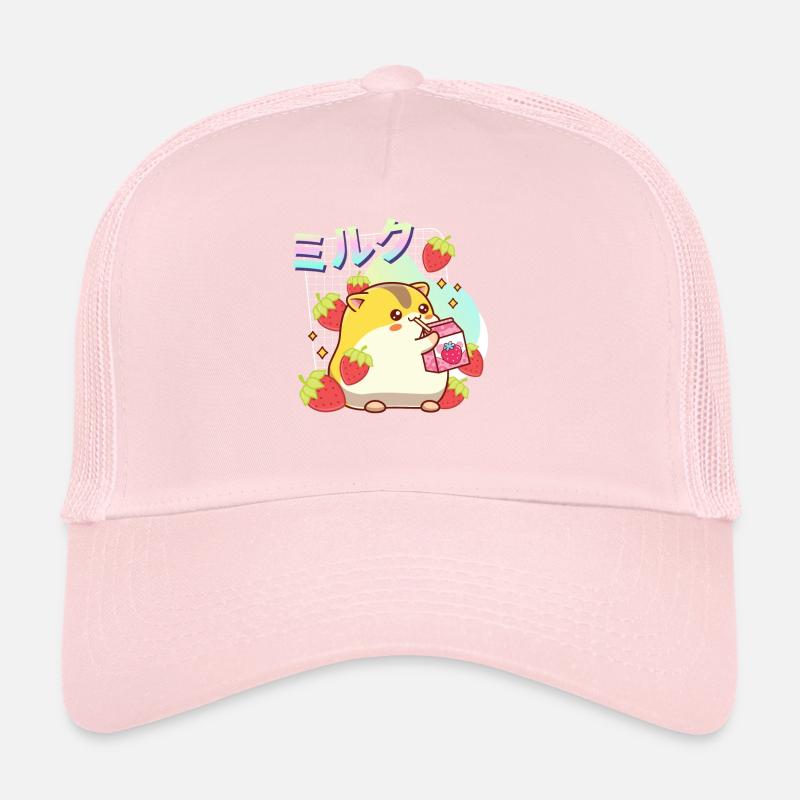 Fraises Milkshake Hamster Casquette trucker 