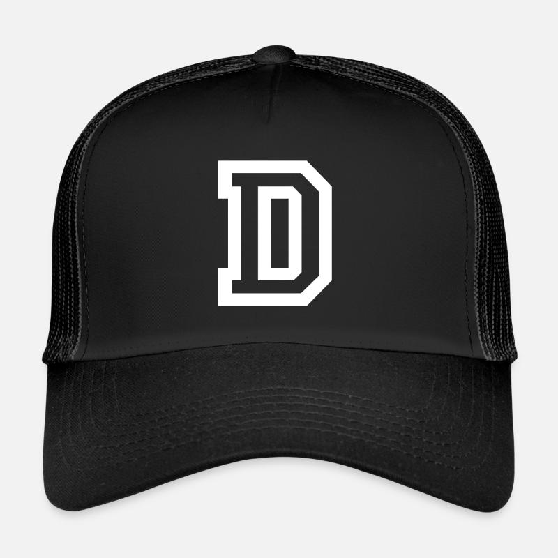 letter D Trucker Cap
