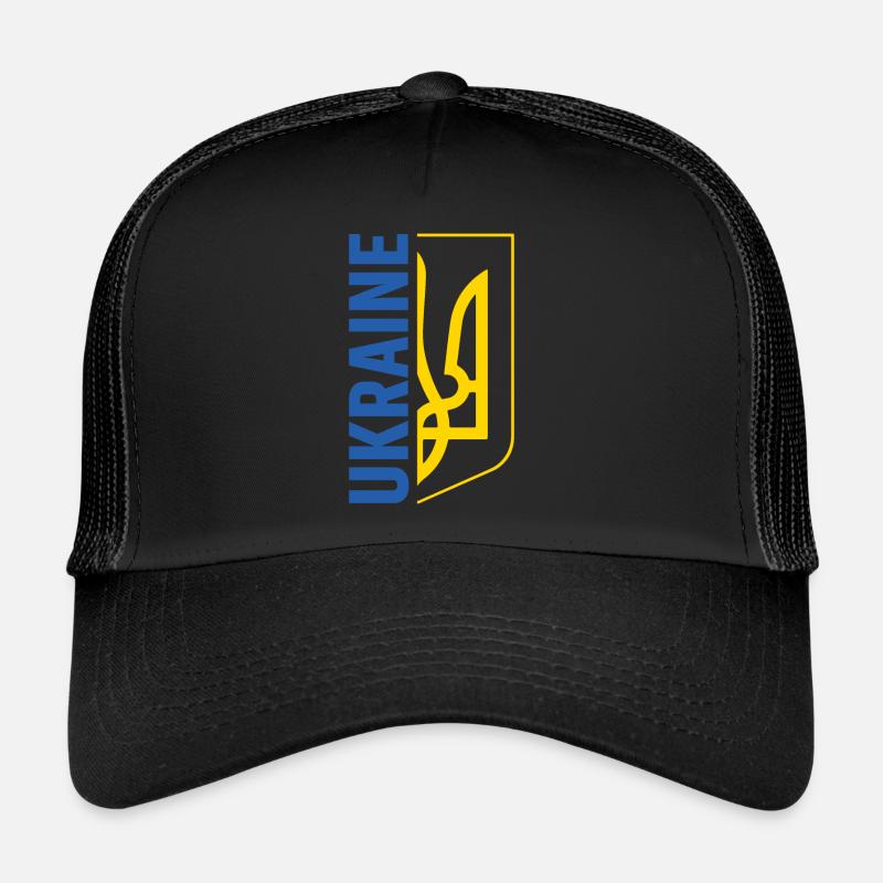 Symbole du drapeau de l’Ukraine Casquette trucker 