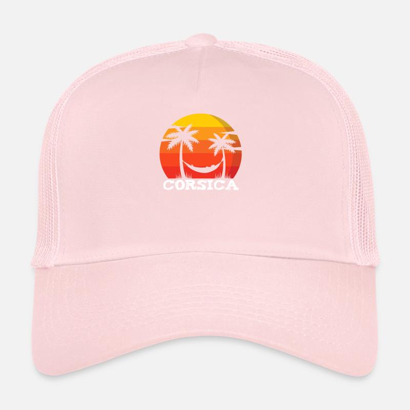 Corsica Summer Souvenir Holiday Sun Gift Trucker Cap