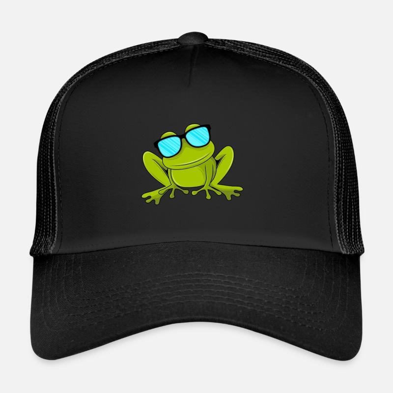 Drôle de grenouille avec lunettes de soleil Kids Toad Casquette trucker 